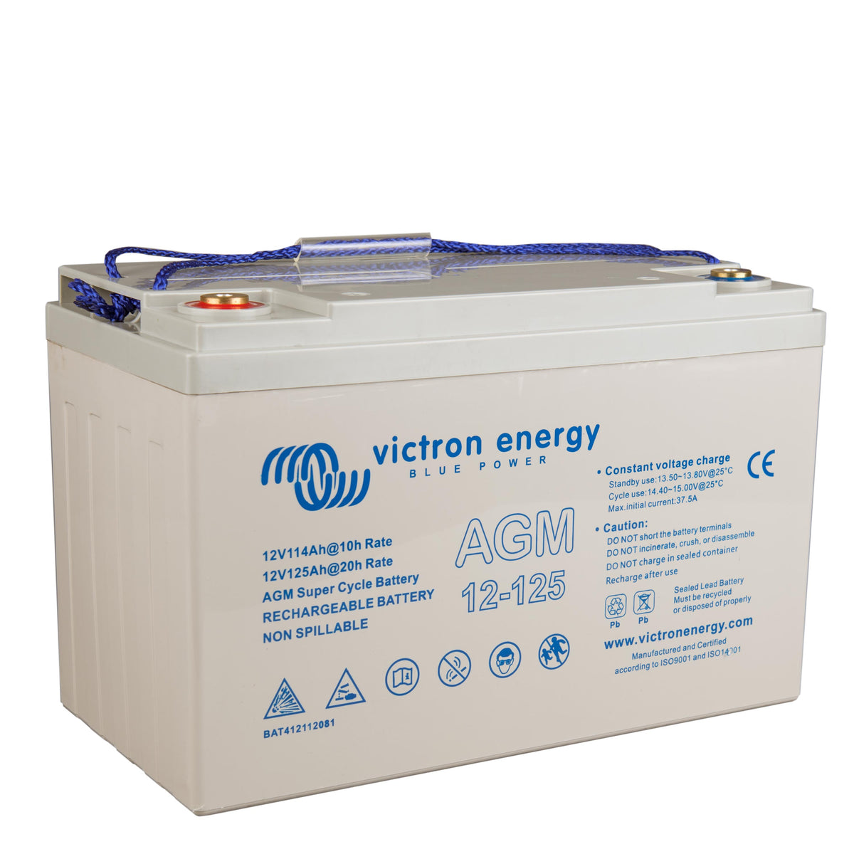 Victron 12V/125Ah AGM Super Cycle Batterie (M8)