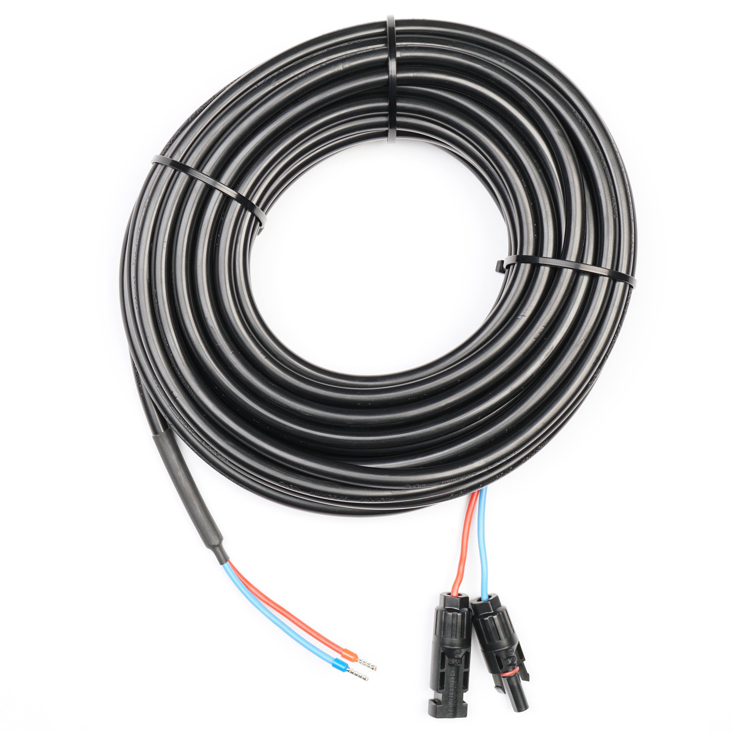 WATTSTUNDE® DAC 2.15 connection cable solar module to charge controller 15 meters 2x2.5mm²