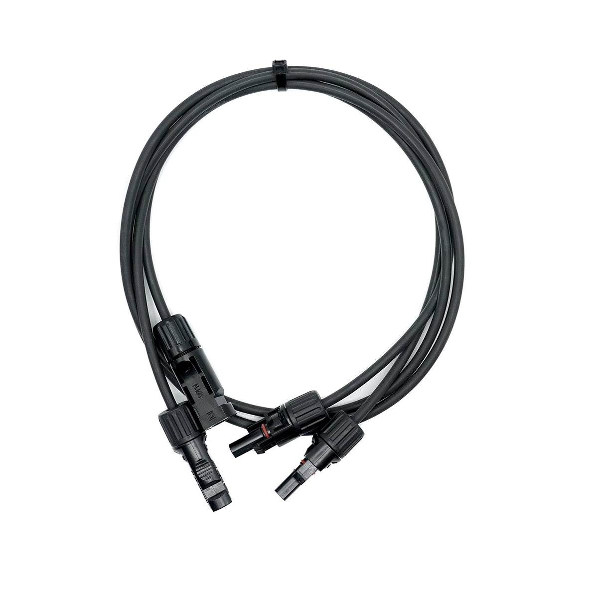 WATTSTUNDE® Solar Extension Cable 2x6 mm² Type-MC4/Type-MC4 2 m Black