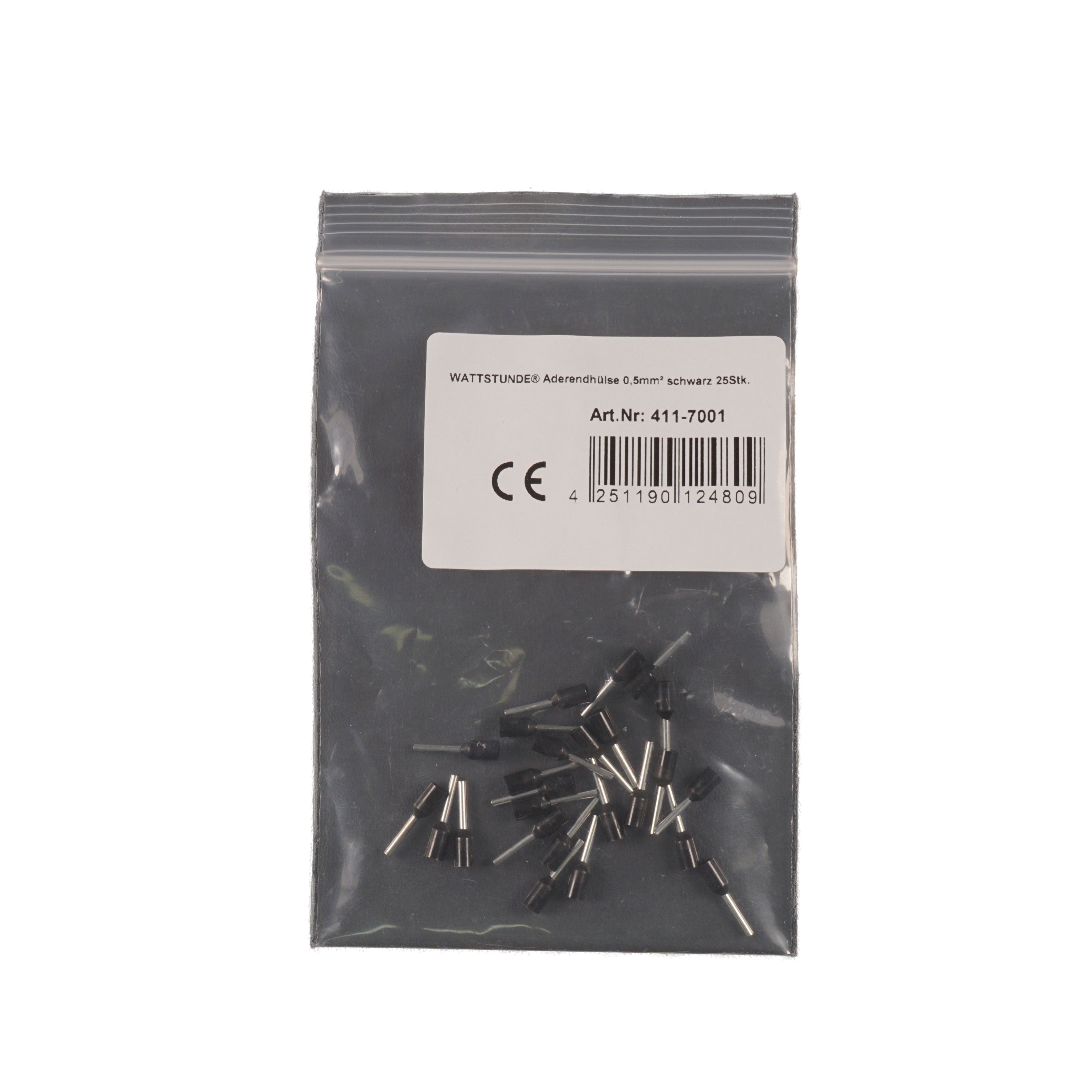 WATTSTUNDE® Ferrule 0.5 mm² black 25 pcs.