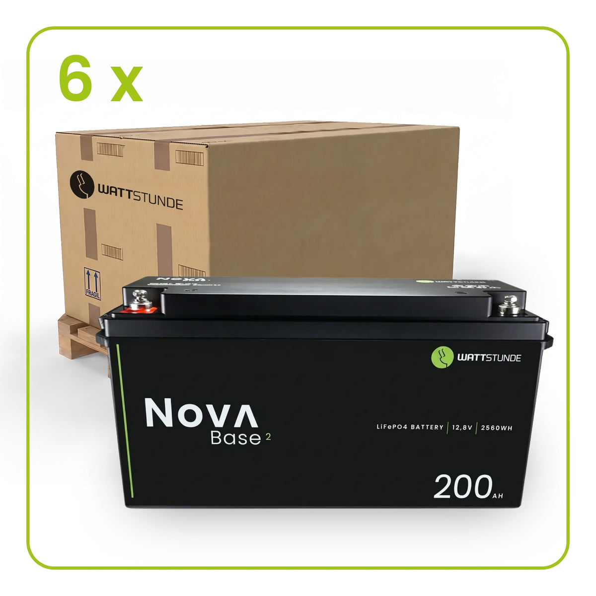 WATTSTUNDE® NOVA Base 2 200Ah Batterie LiFePO4