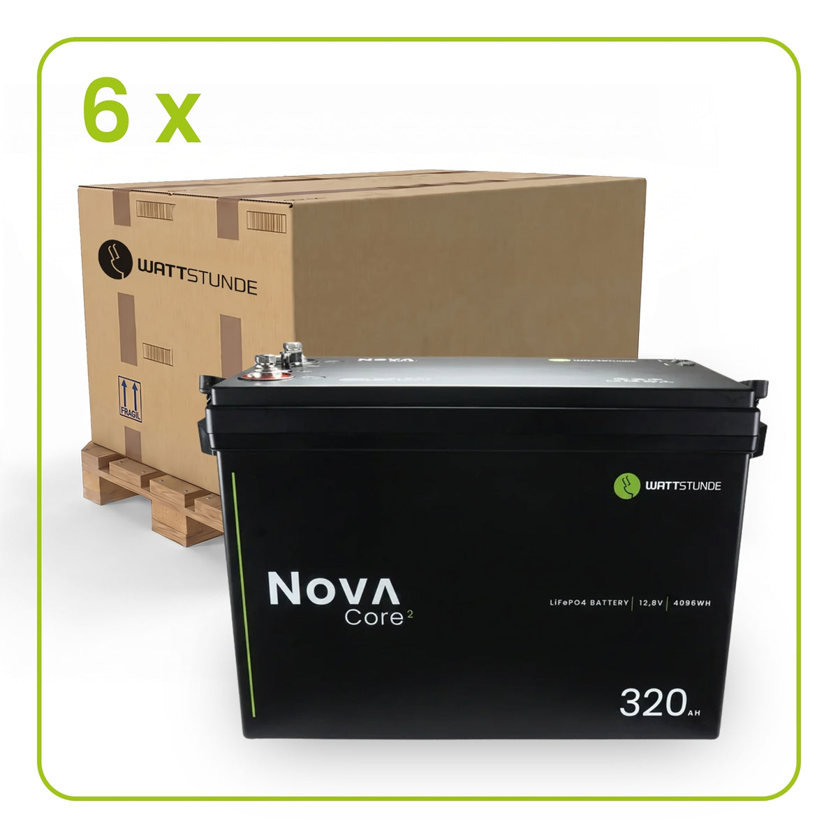 WATTSTUNDE® NOVA Core 2 320Ah Batterie LiFePO4