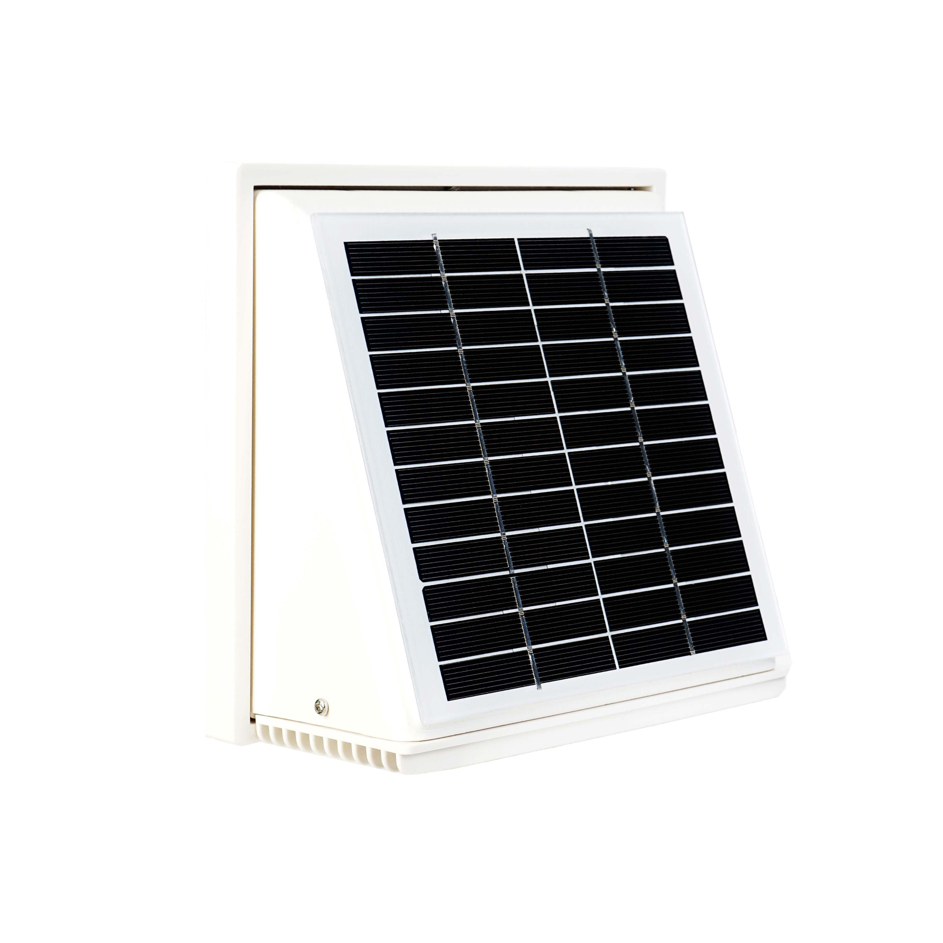 WATTSTUNDE® AERO Solarlüfter eckig, weiß