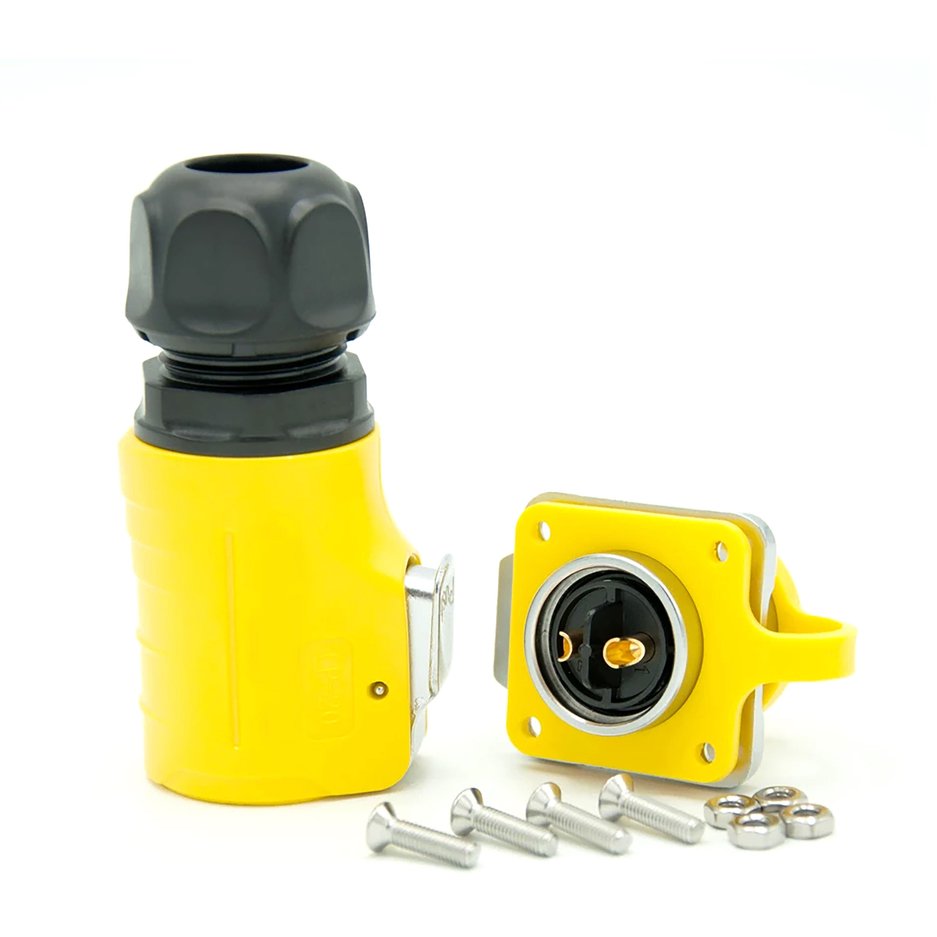 WATTSTUNDE® external connection plug/socket YELLOW