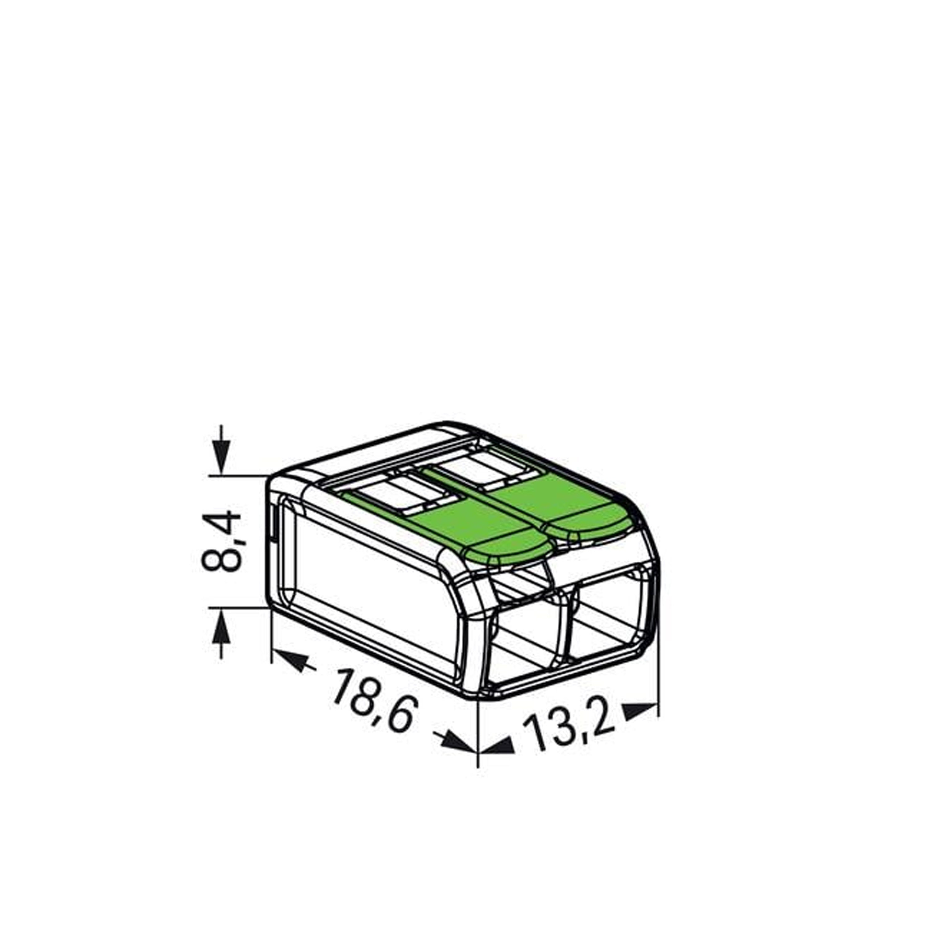 WAGO Green Range flexible connecting terminals up to 4mm² - 221-422 | Pack of 100