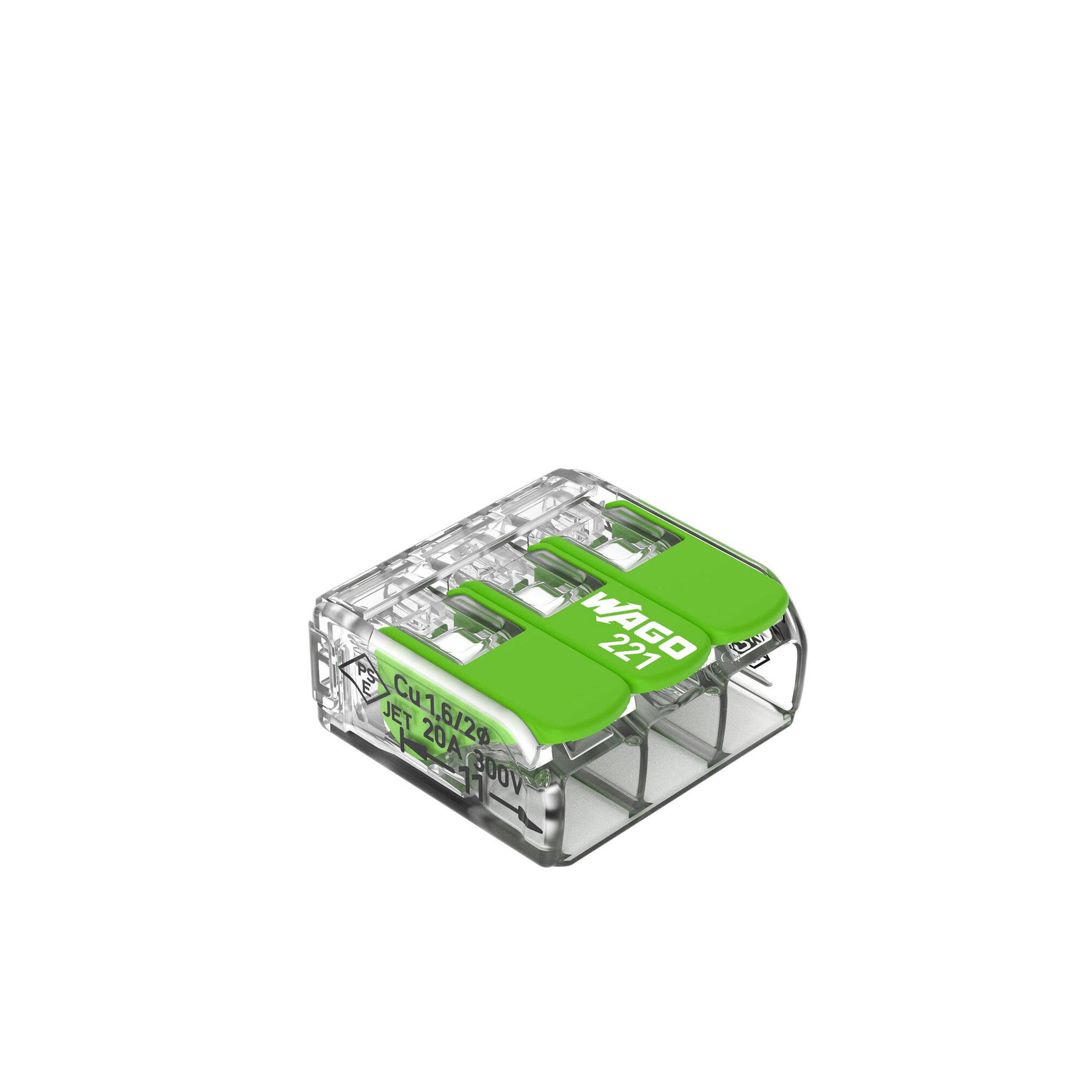 WAGO Green Range flexible connecting terminal up to 4mm² - 221-423 | Pack of 50