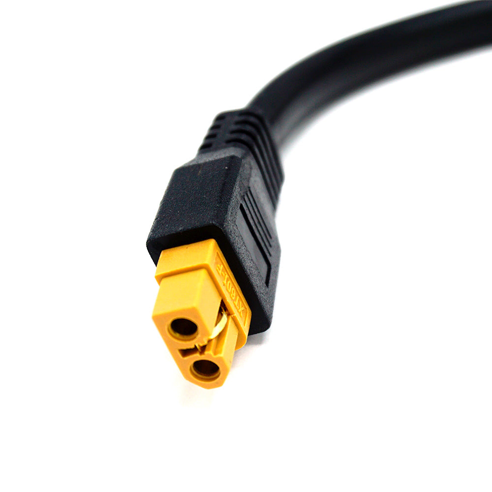 WATTSTUNDE® adapter cable (2x) 4mm² type MC4/XT60 female 3-pin 30cm black
