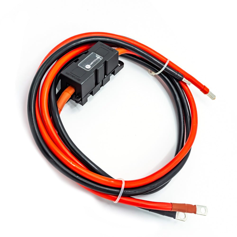 WATTSTUNDE® 25mm² connection cable BAKA25-FH 200cm with ANM high-load fuse holder