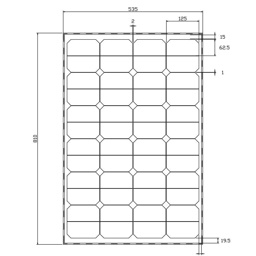 WATTSTUNDE® WS80SPS DAYLIGHT Sunpower Solarmodul 80 Wp