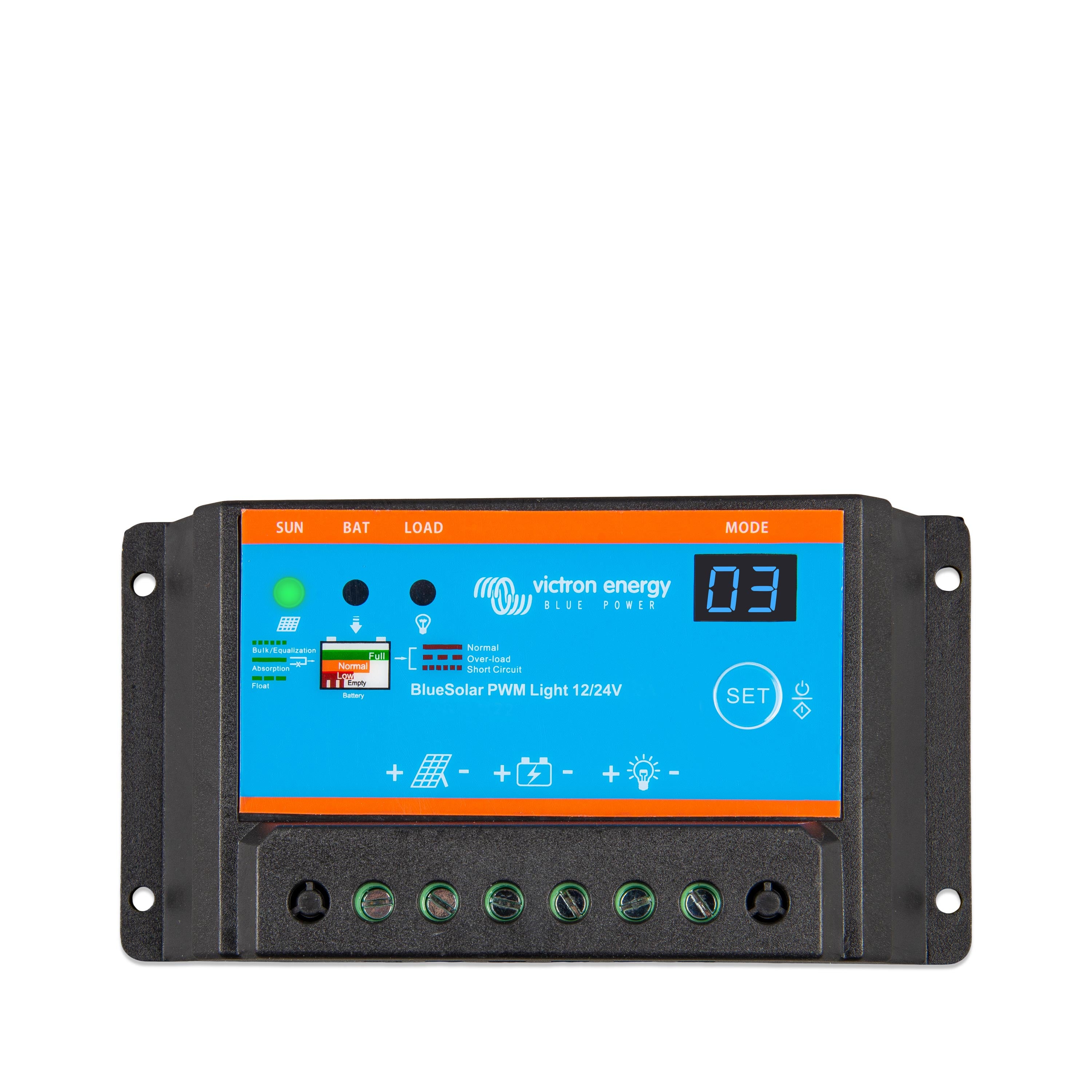 Victron BlueSolar PWM Light Charge Controller 12/24V-10A