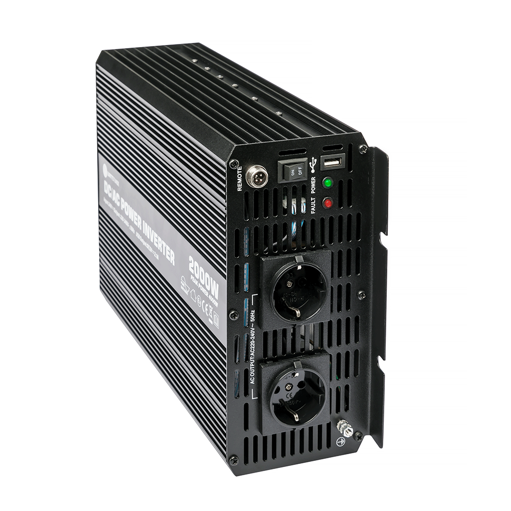 WATTSTUNDE® 2000 W / 4000 W 24 V Sinus Spannungswandler WS24/2000SI