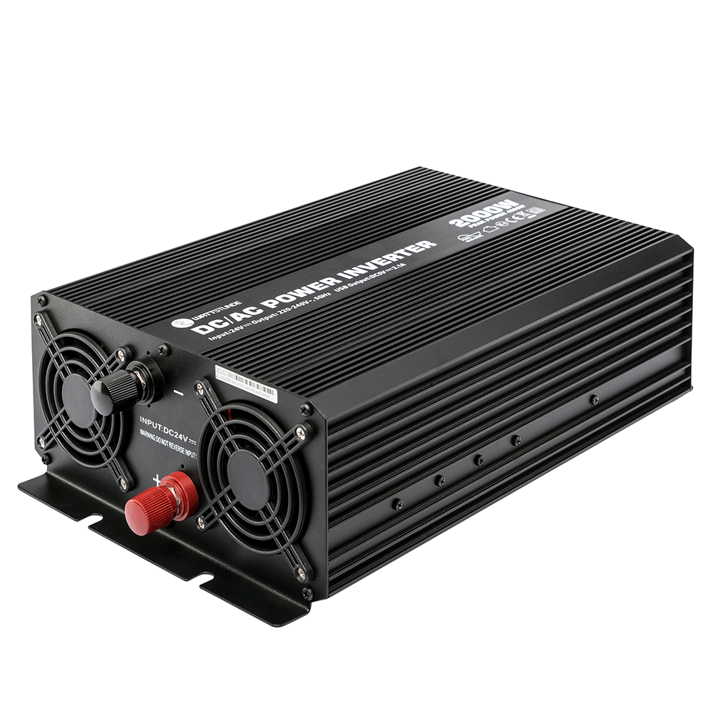 WATTSTUNDE® 2000 W / 4000 W 24 V Sinus Spannungswandler WS24/2000SI