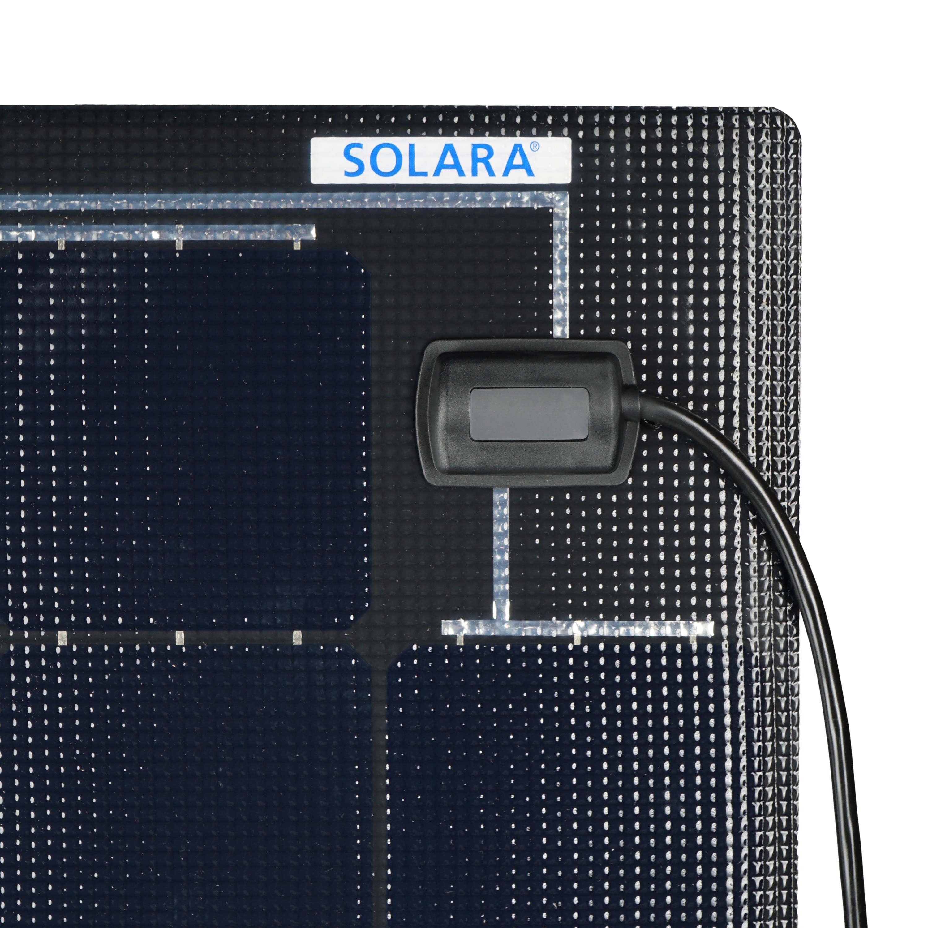 SOLARA Power M-Series S705M43 Marine160Wp Cable outlet front