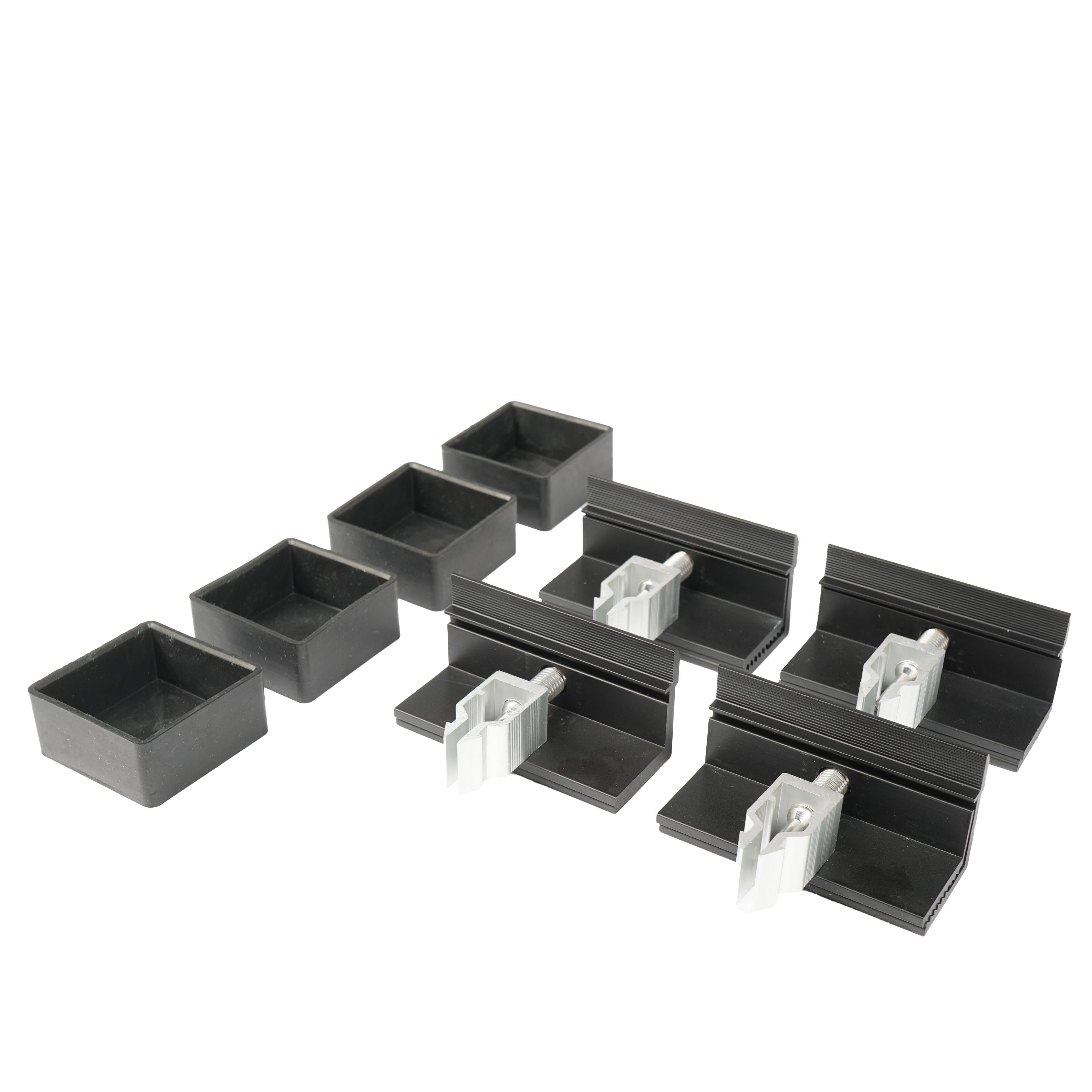WATTSTUNDE® house roof bracket end clamps + caps