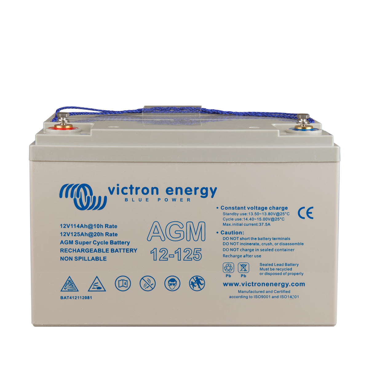 Victron 12V/125Ah AGM Super Cycle Batterie (M8)