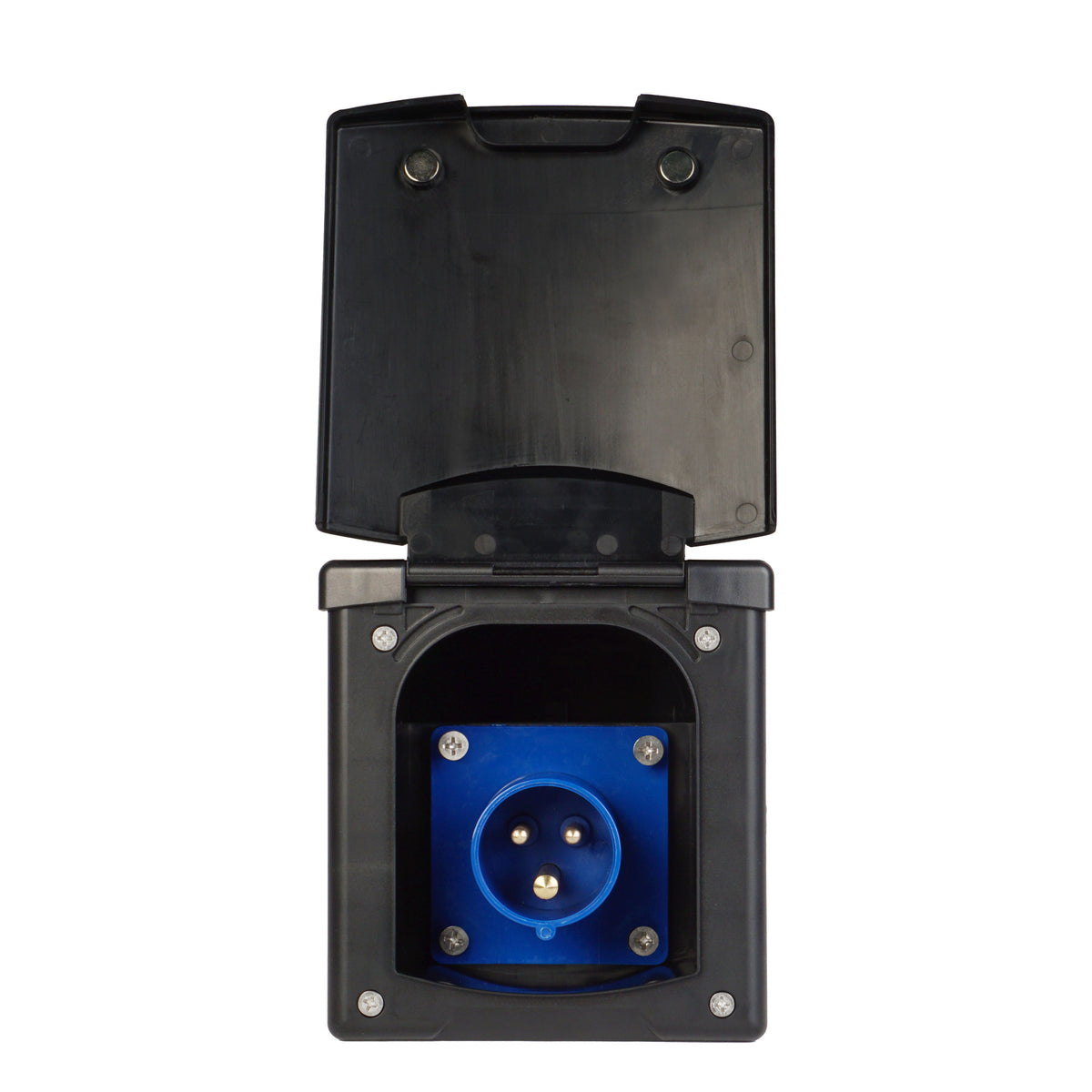 WATTSTUNDE® CEE Built-in Socket with Magnetic Flap