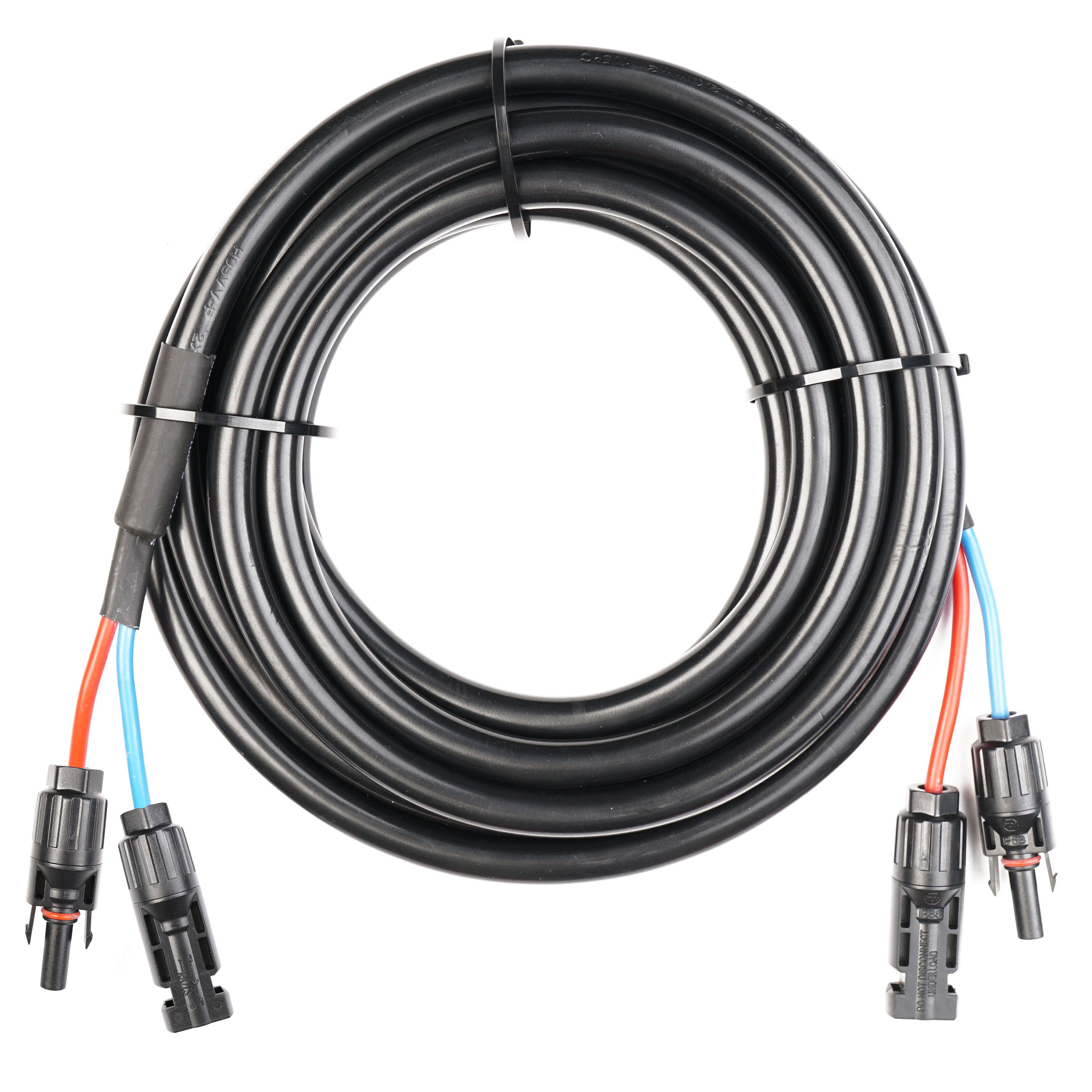WATTSTUNDE® Extension Cable (2 x) 4 mm² Type-MC4/Type-MC4 5 m Black
