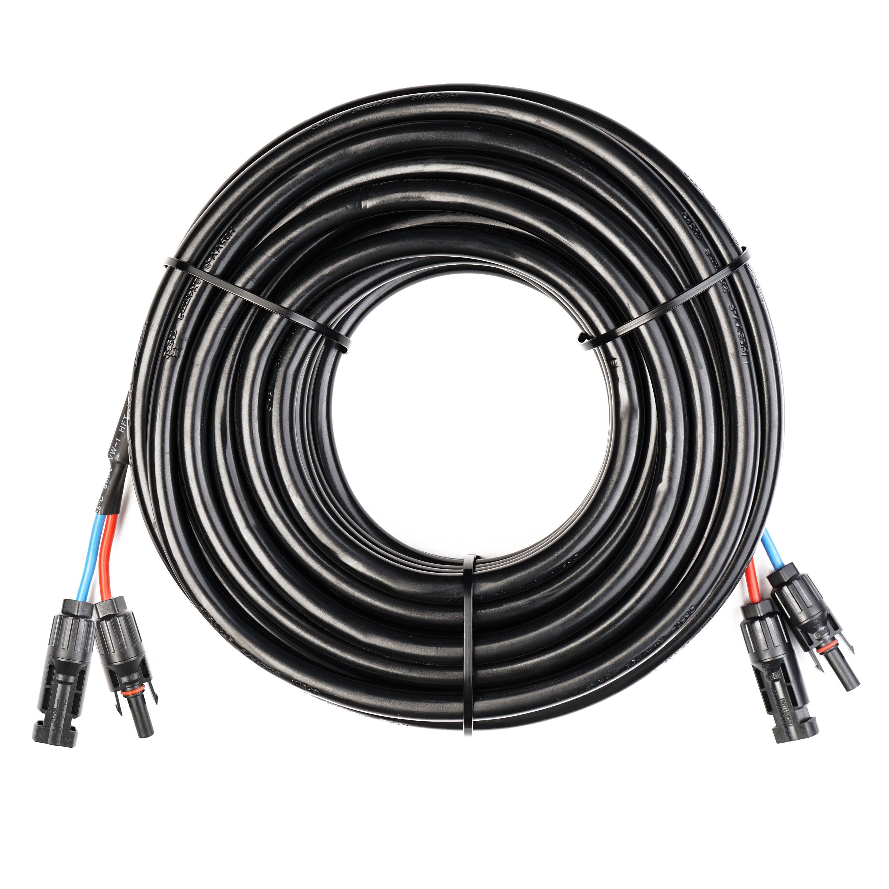 WATTSTUNDE® Extension Cable (2 x) 4 mm² Type-MC4/Type-MC4 15 m black