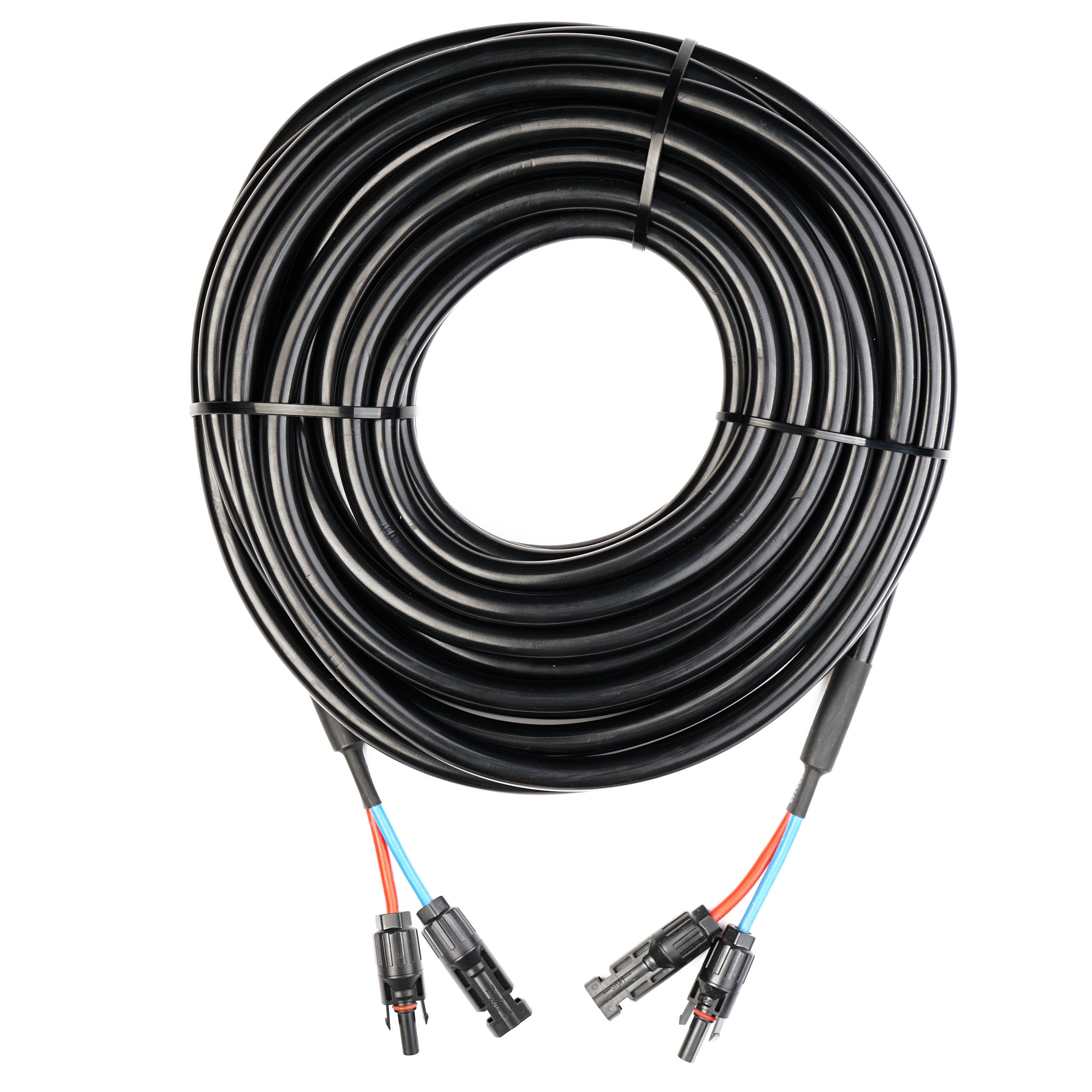 WATTSTUNDE® Extension Cable (2x)6 mm² Type-MC4/Type-MC4 15 m black