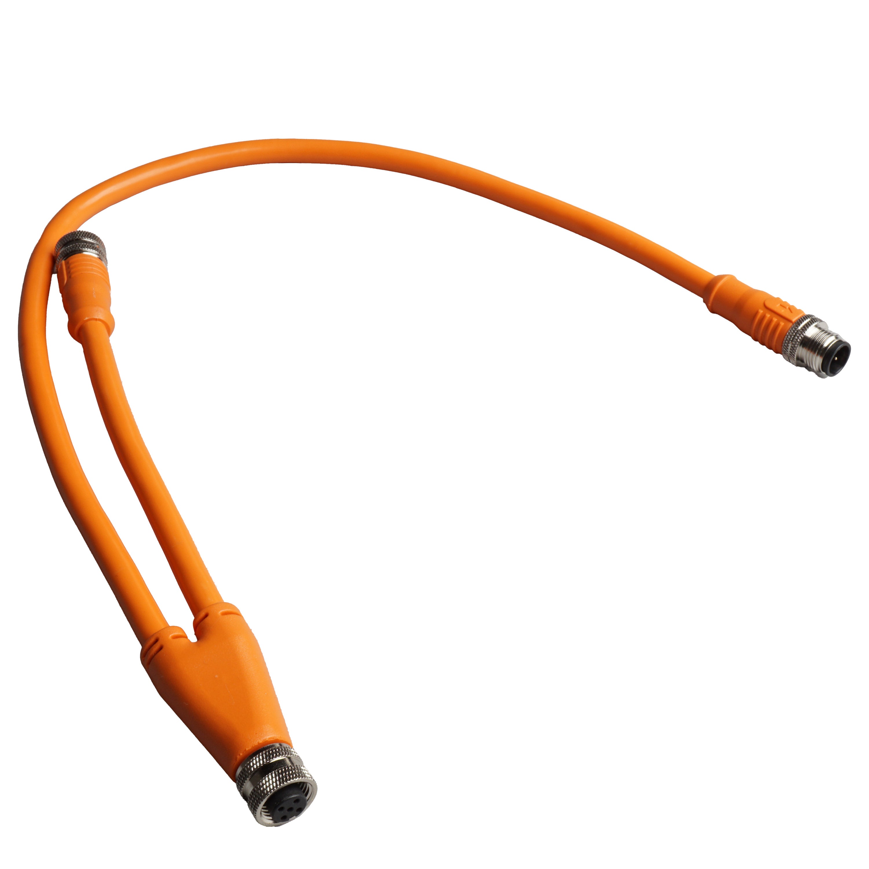 Super B CAN cable 0.4m Y-split straight female to right angle male + female