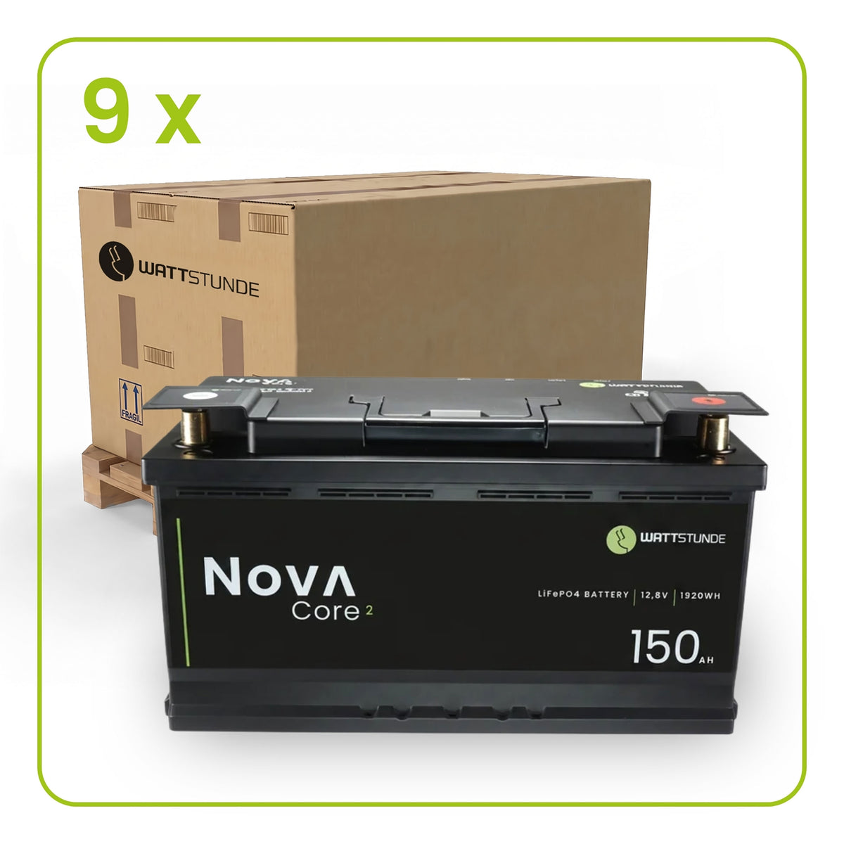 WATTSTUNDE® NOVA Core 2 150Ah Batterie LiFePO4