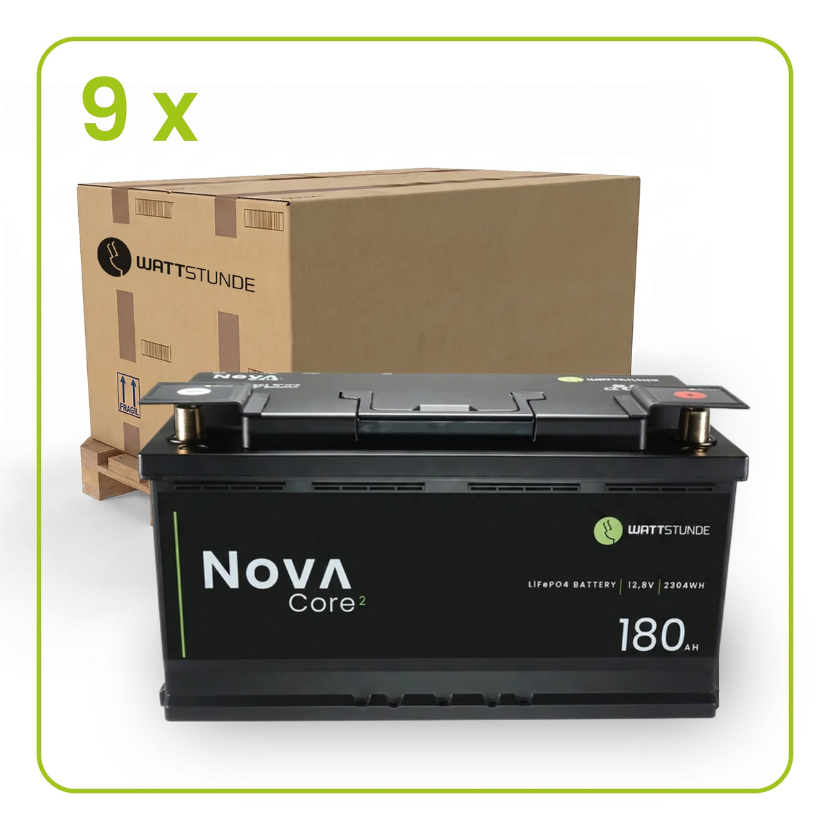 WATTSTUNDE® NOVA Core 2 180Ah Batterie LiFePO4