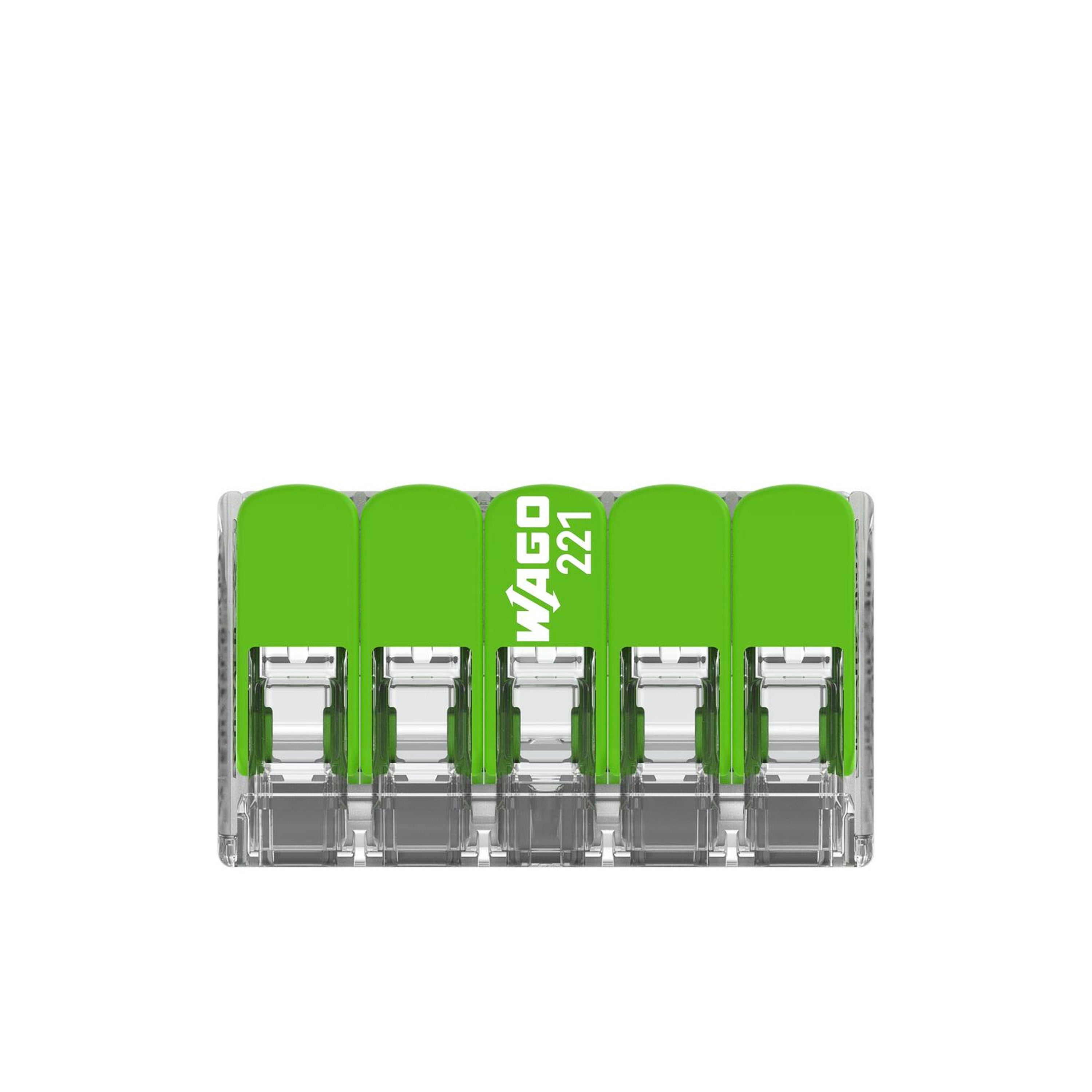 WAGO Green Range flexible connecting terminal up to 4mm² - 221-425 | Pack of 25