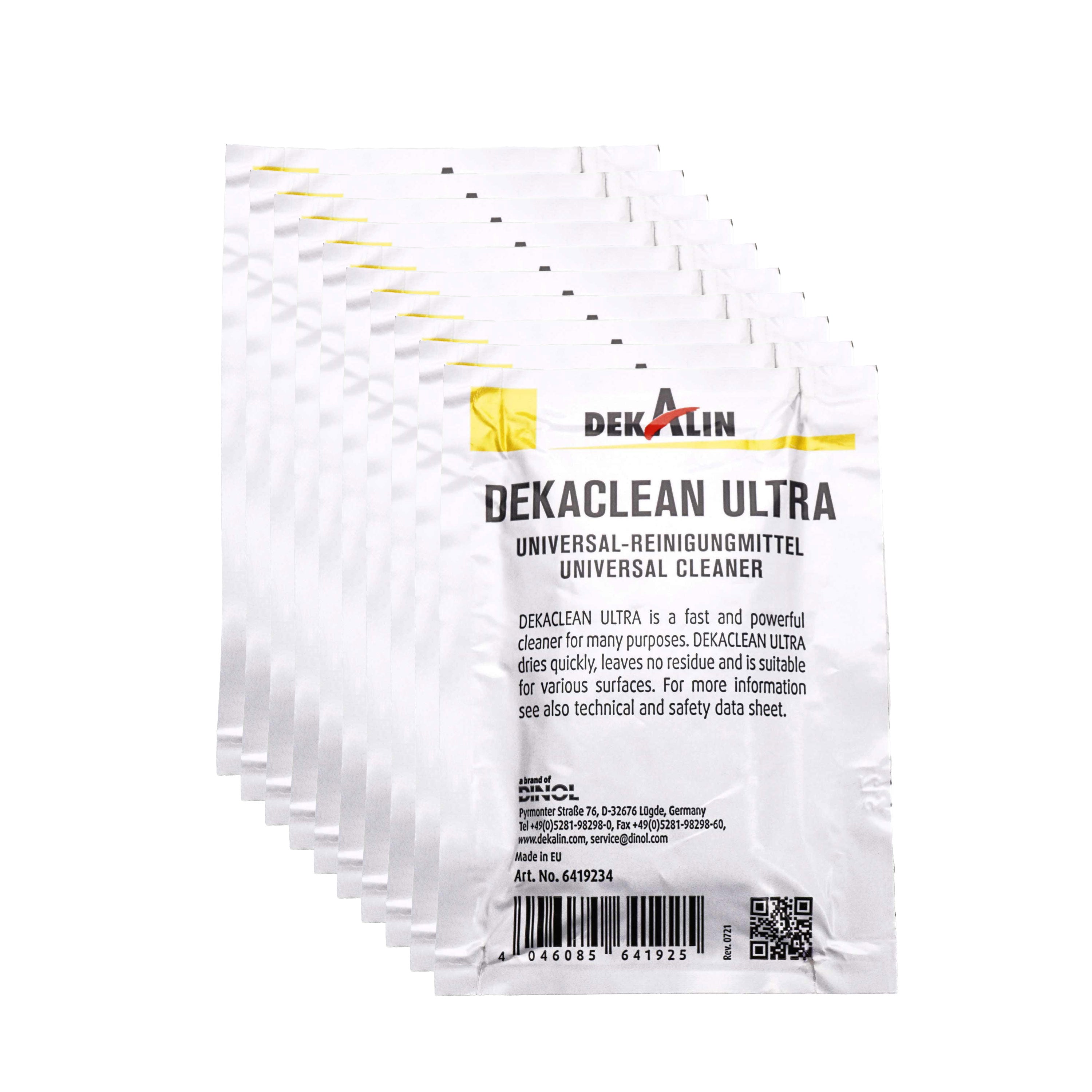 Dekalin Dekaclean Ultra - Cleaning Wipes 10-pack
