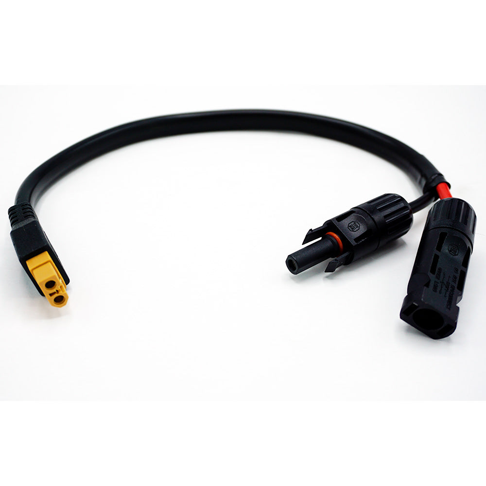WATTSTUNDE® adapter cable (2x) 4mm² type MC4/XT60 female 3-pin 30cm black
