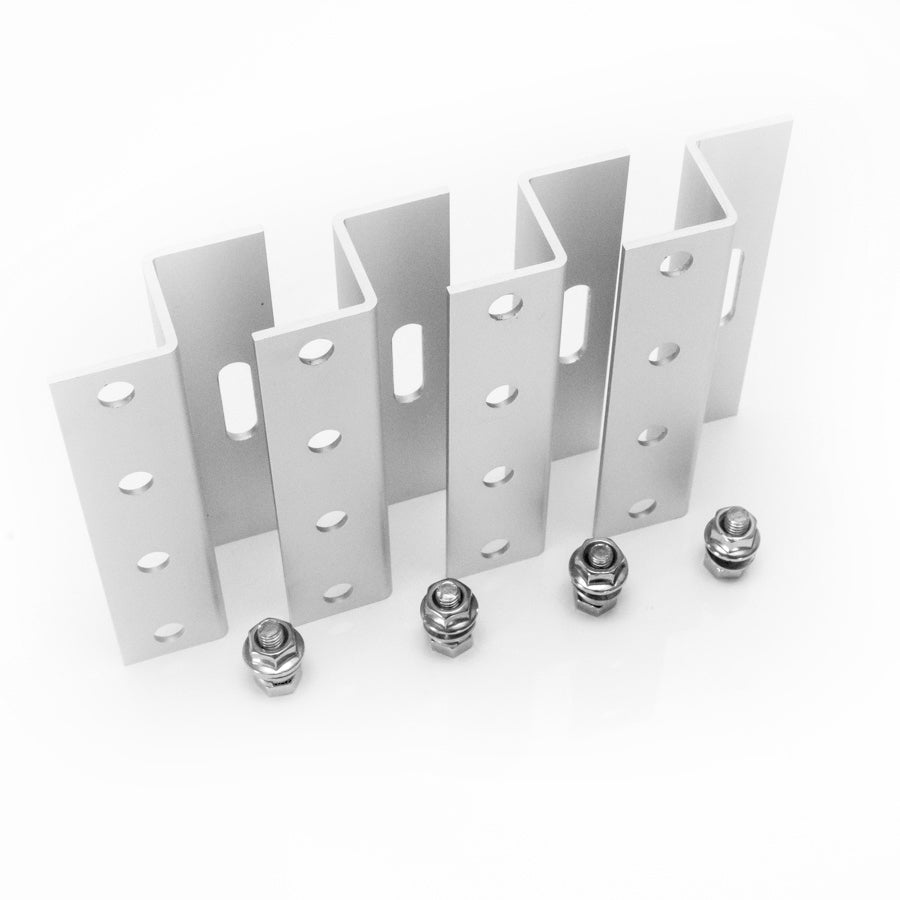 WATTSTUNDE® 100 mm Aluminum Z-Bracket HSZ100 White Mount