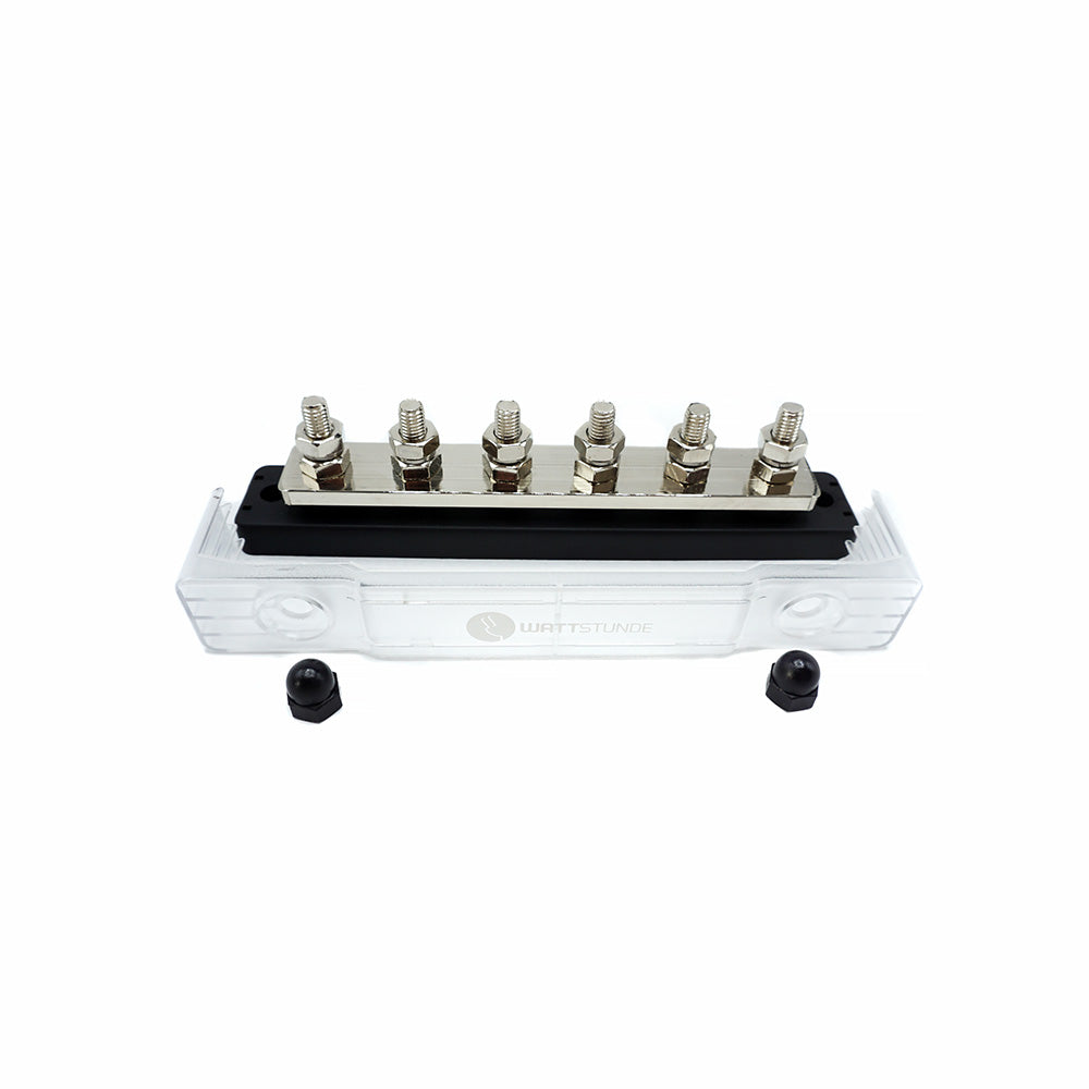 WATTSTUNDE® Busbar 6xM8 150A / 70V black