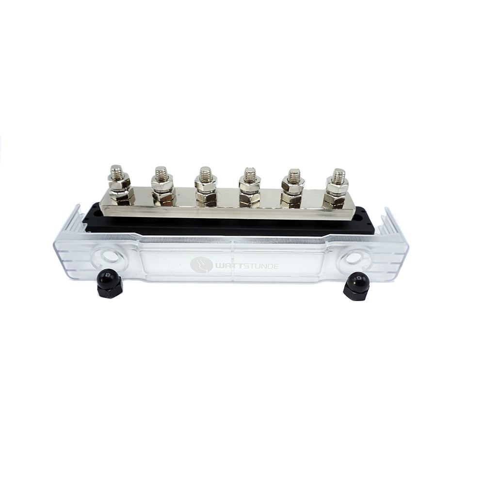 WATTSTUNDE® Busbar 6xM8 450A / 70V black