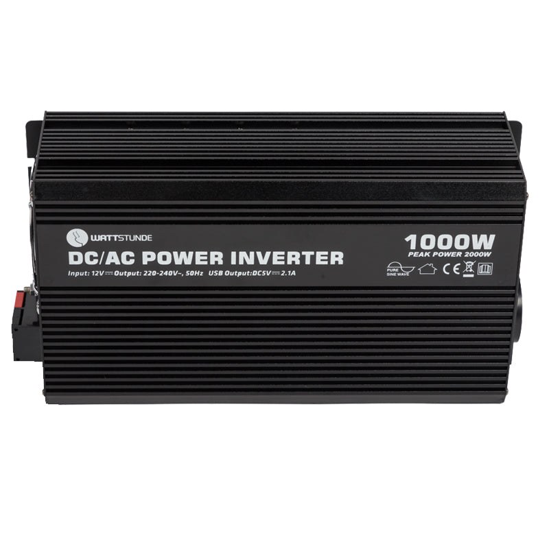 WATTSTUNDE® 1000 W / 2000 W 12 V Sinus Spannungswandler WS12/1000SI