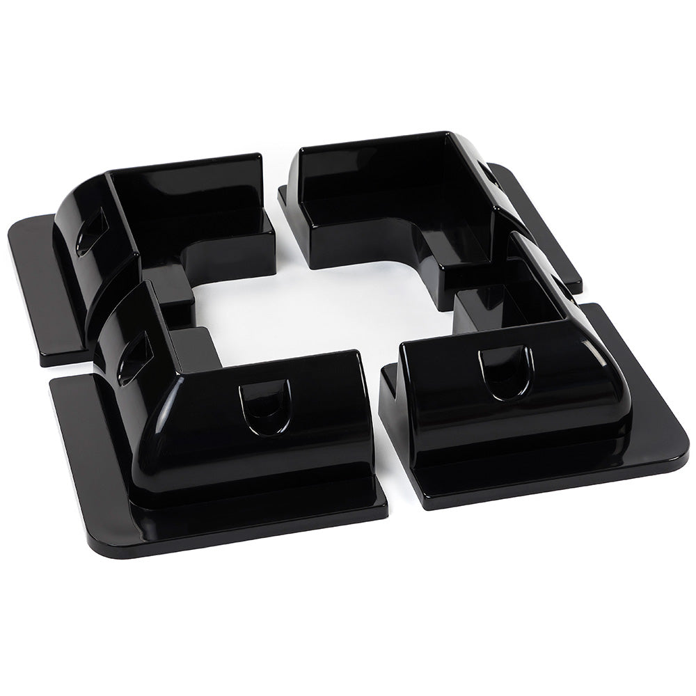 WATTSTUNDE® solar module holding corners HXE/S ASA plastic black