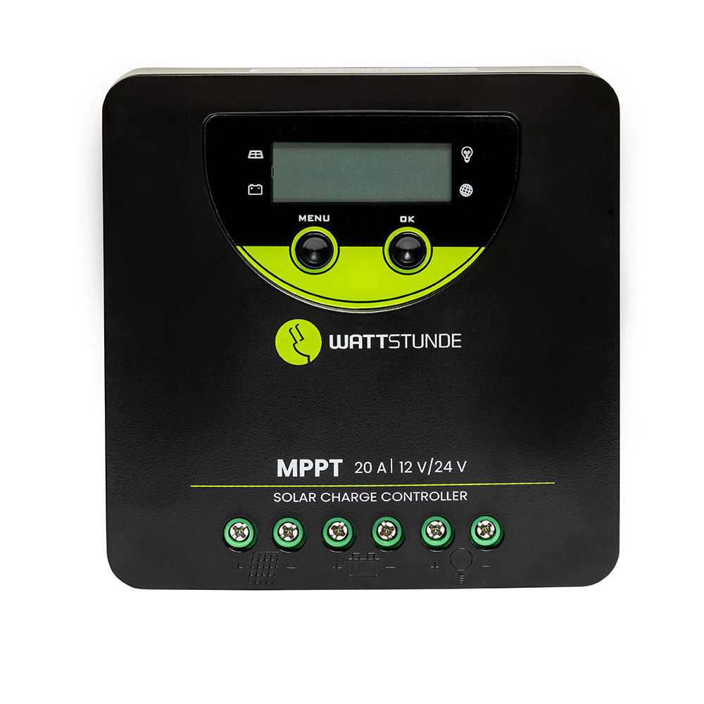 WATTSTUNDE® 20A 90V MPPT solar charge controller WLR-BT 20.90 MPPT 12/24V