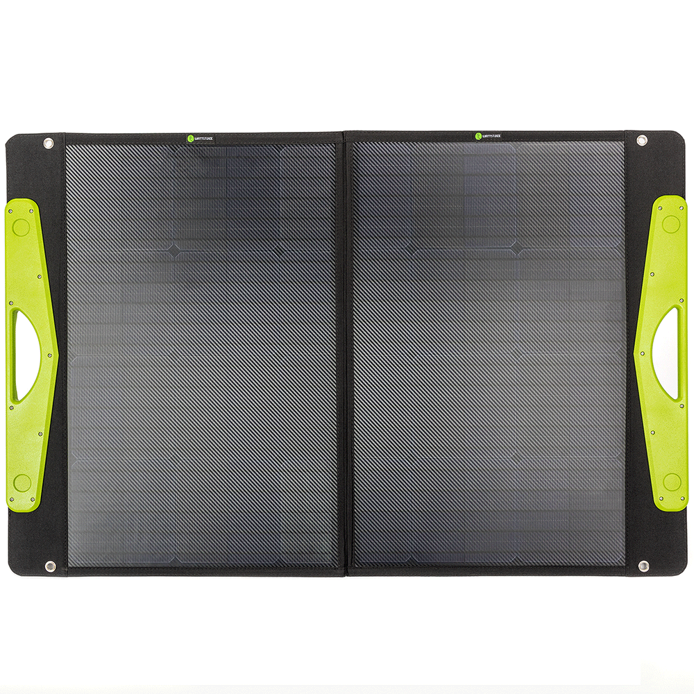 WATTSTUNDE® 100 W SolarBuddy Solar Bag WS100SB with Direct USB Connection