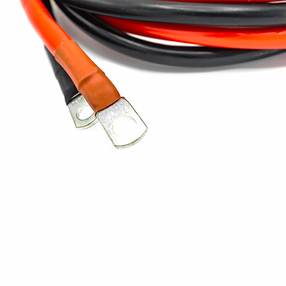 WATTSTUNDE® Fuse Cable (with fuse holder) 2x25 mm² M8/Ferrule 1 m red/black